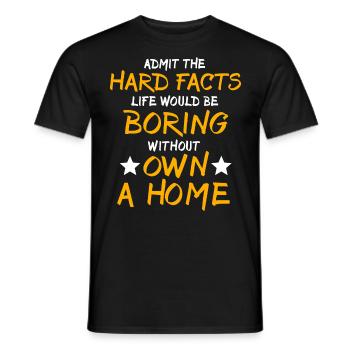 Homeowner New Home - Männer T-Shirt - Schwarz - Vorne - AI Model Male 178 light (178cm)
