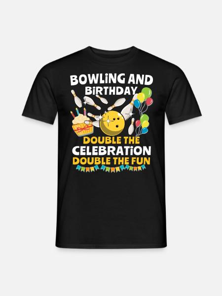 Bowling Birthday - Men's T-Shirt - black