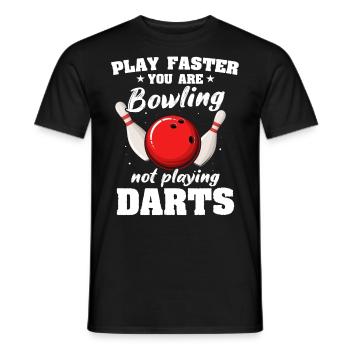 Bowling Slow Bowler - Männer T-Shirt - Schwarz - Vorne - AI Model Male 178 light (178cm)