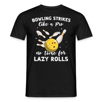 Slow Bowling Strikes - Männer T-Shirt - Schwarz - Vorne - AI Model Male 178 light (178cm)