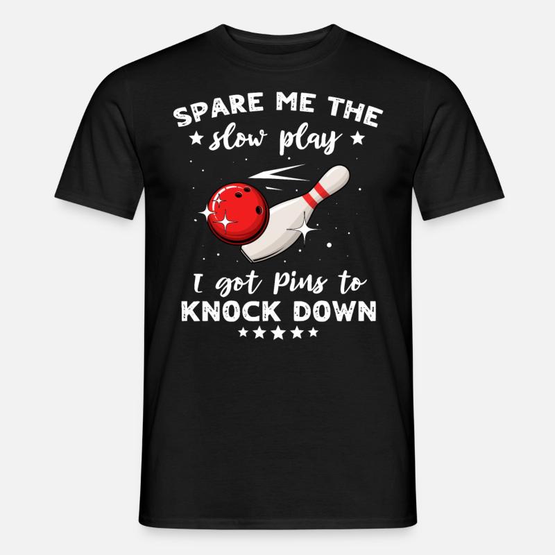 Spare Bowling Slow - Männer T-Shirt - Schwarz