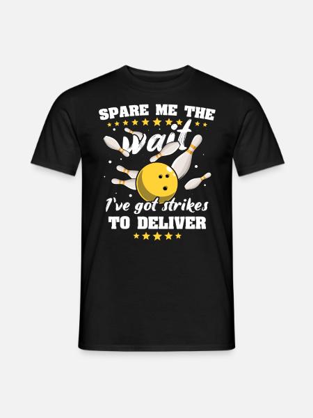Bowling Slow Bowler - Männer T-Shirt - Schwarz