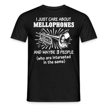 Mellophone Mellophone Player Mellophonium - Men's T-Shirt - black - Front - AI Model Male 178 light (178cm)