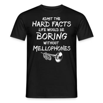 Mellophone Mellophone Player Mellophonium - Men's T-Shirt - black - Front - AI Model Male 178 light (178cm)