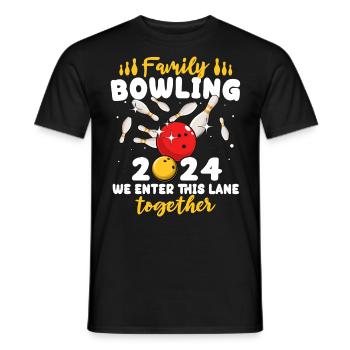 Bowling 2024 - T-shirt homme - noir - Devant - AI Model Male 178 light (178cm)