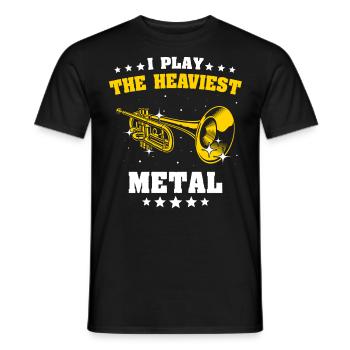 Mellophone Musician Mellophonist - Men's T-Shirt - black - Front - AI Model Male 178 light (178cm)