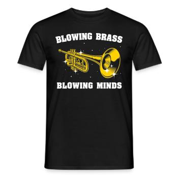 Mellophone Musician Mellophonist - Men's T-Shirt - black - Front - AI Model Male 178 light (178cm)