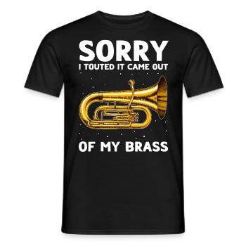 Mellophone Musician Mellophonist - Men's T-Shirt - black - Front - AI Model Male 178 light (178cm)
