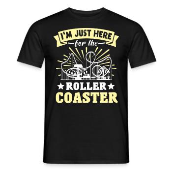Achterbahn Roller Coaster - Men's T-Shirt - black - Front - AI Model Male 178 light (178cm)