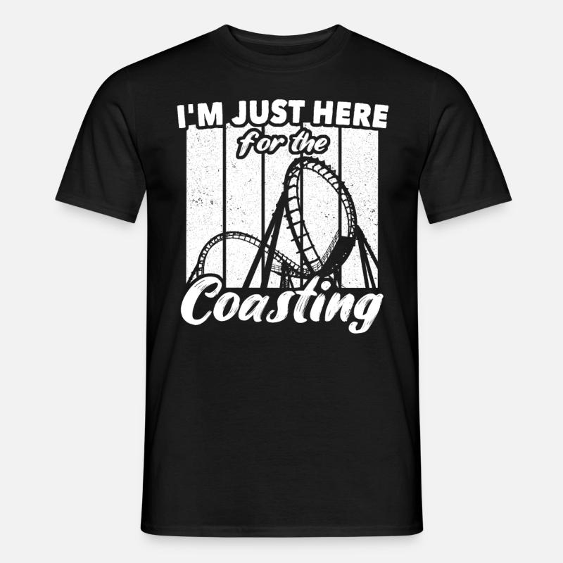 Achterbahn - Männer T-Shirt - Schwarz
