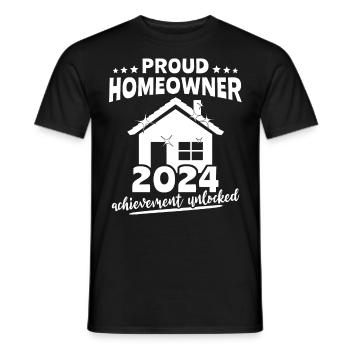 Homeowner New Home - Männer T-Shirt - Schwarz - Vorne - AI Model Male 178 light (178cm)