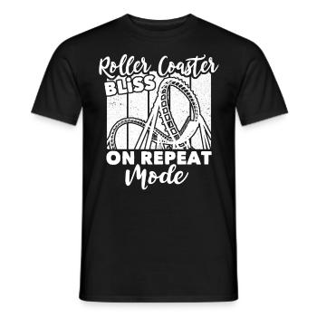 Roller Coaster - Men's T-Shirt - black - Front - AI Model Male 178 light (178cm)