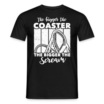 Roller Coaster - Men's T-Shirt - black - Front - AI Model Male 178 light (178cm)