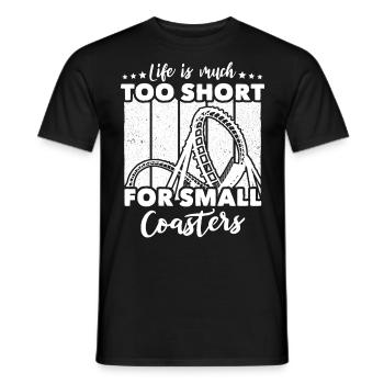 Roller Coaster - Men's T-Shirt - black - Front - AI Model Male 178 light (178cm)