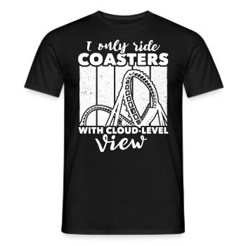 Montagnes russes - T-shirt homme - noir - Devant - AI Model Male 178 light (178cm)