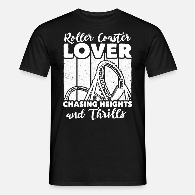 Roller Coaster - Männer T-Shirt - Schwarz
