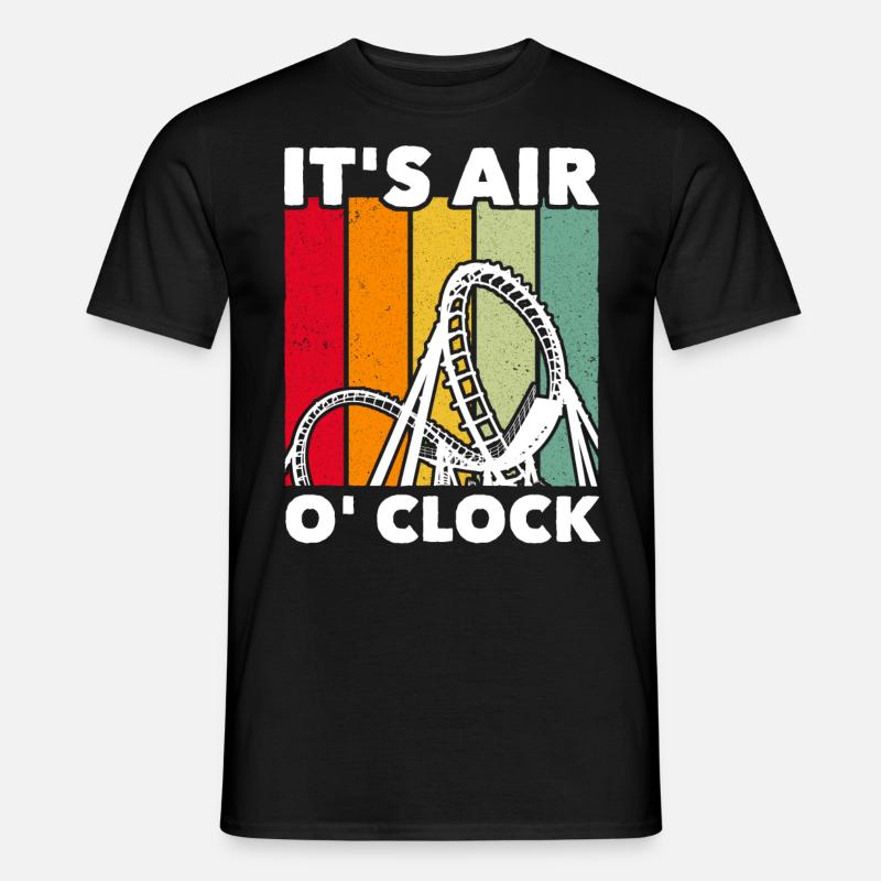 Achterbahn Roller Coaster - Männer T-Shirt - Schwarz