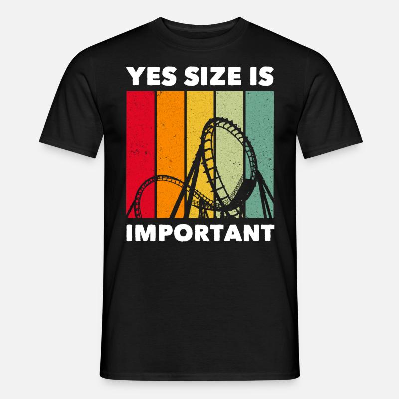 Achterbahn Roller Coaster - Männer T-Shirt - Schwarz