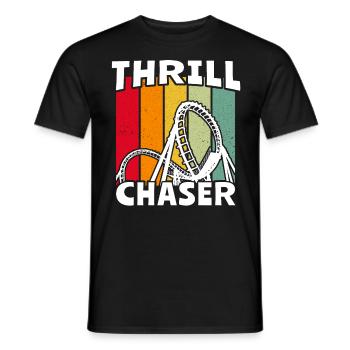 Achterbahn Roller Coaster - Men's T-Shirt - black - Front - AI Model Male 178 light (178cm)