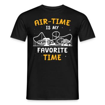 Achterbahn Roller Coaster - Men's T-Shirt - black - Front - AI Model Male 178 light (178cm)