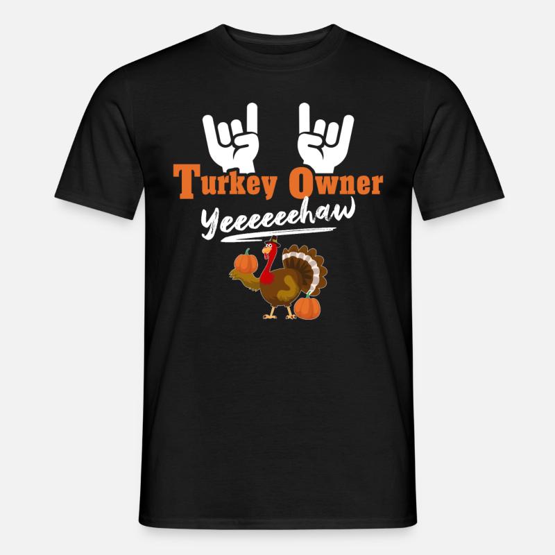 Truthahn Turkey - Männer T-Shirt - Schwarz