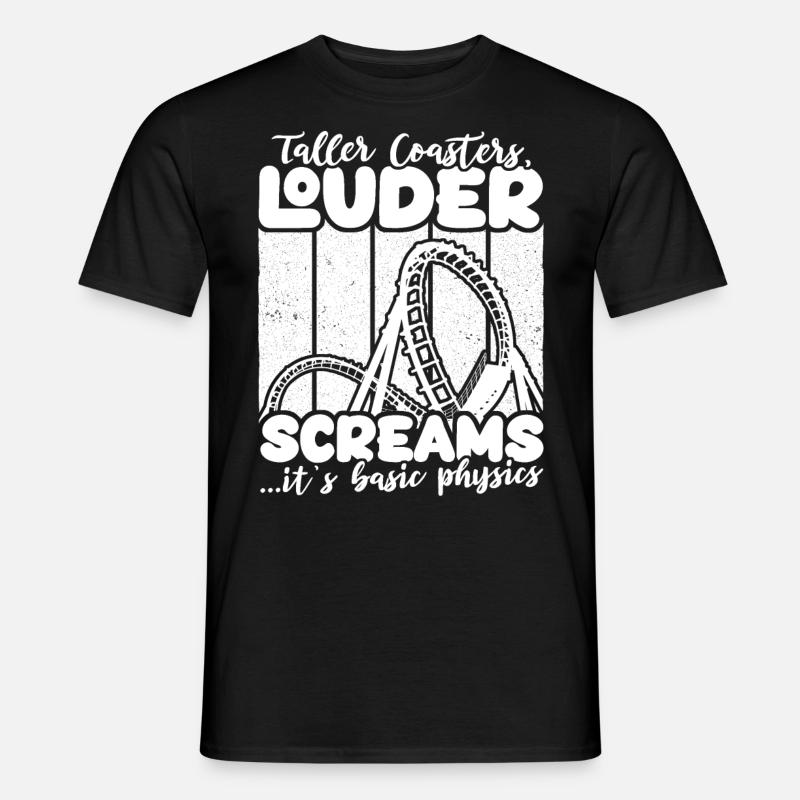 Achterbahn Roller Coaster - Männer T-Shirt - Schwarz