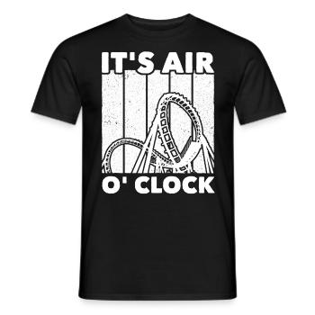 Achterbahn Roller Coaster - Men's T-Shirt - black - Front - AI Model Male 178 light (178cm)