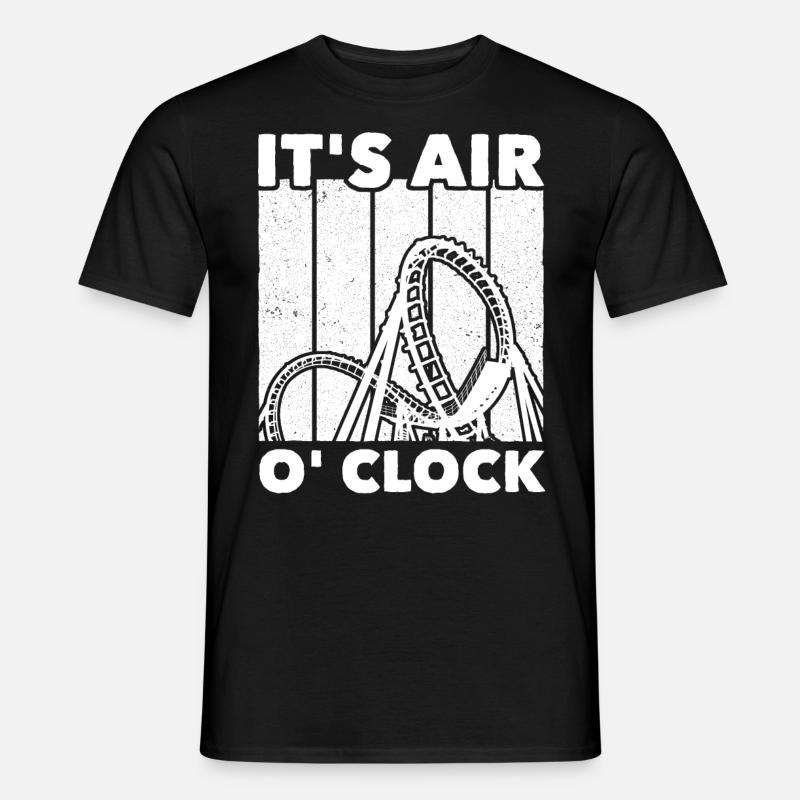 Achterbahn Roller Coaster - Männer T-Shirt - Schwarz