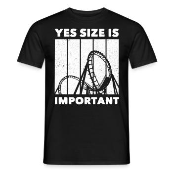 Roller Coaster Roller Coaster Rider - Men's T-Shirt - black - Front - AI Model Male 178 light (178cm)