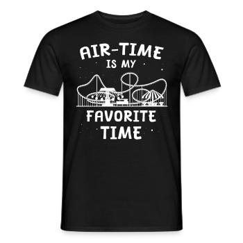 Roller Coaster Roller Coaster Rider - Men's T-Shirt - black - Front - AI Model Male 178 light (178cm)