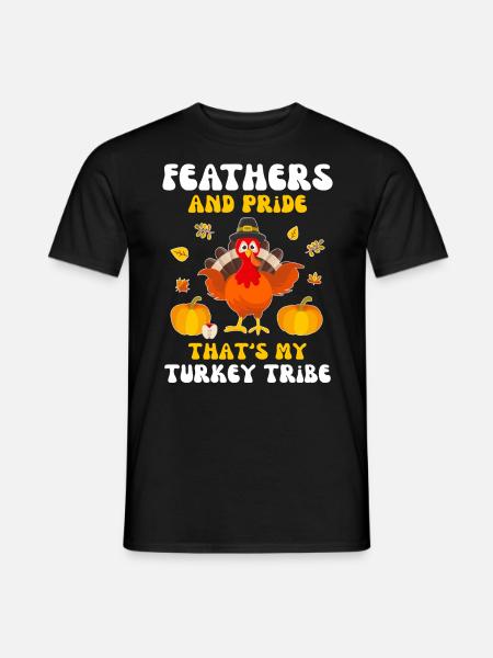 Turkey Thanksgiving - Men's T-Shirt - black