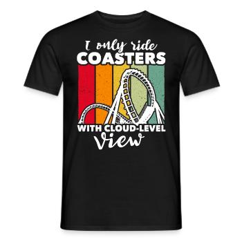 Roller Coaster Roller Coaster Lovers - Men's T-Shirt - black - Front - AI Model Male 178 light (178cm)