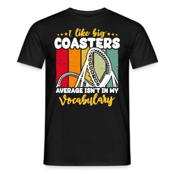Roller Coaster Roller Coaster Riders - Men's T-Shirt - black - Front - AI Model Male 178 light (178cm)