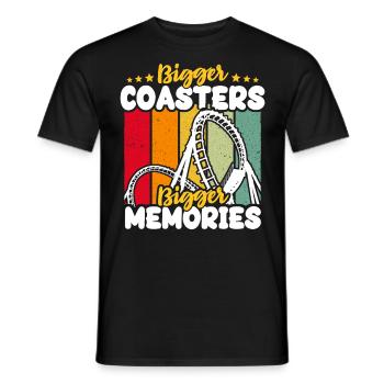 Roller Coaster Roller Coaster Riders - Men's T-Shirt - black - Front - AI Model Male 178 light (178cm)