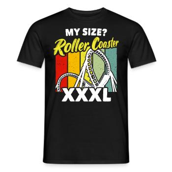 Roller Coaster Roller Coaster Riders - Men's T-Shirt - black - Front - AI Model Male 178 light (178cm)