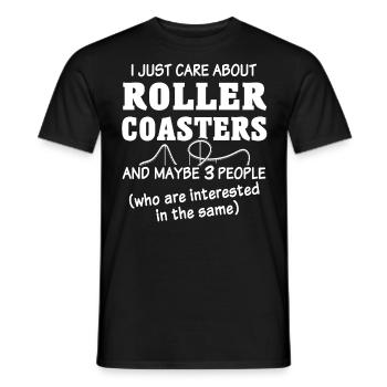 Roller Coaster - Men's T-Shirt - black - Front - AI Model Male 178 light (178cm)