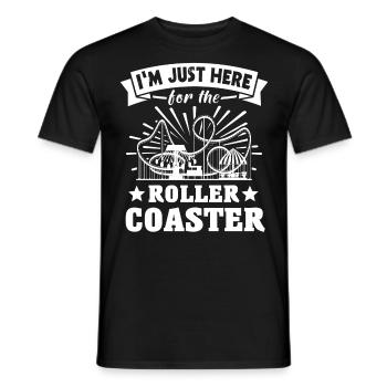 Roller Coaster - Men's T-Shirt - black - Front - AI Model Male 178 light (178cm)