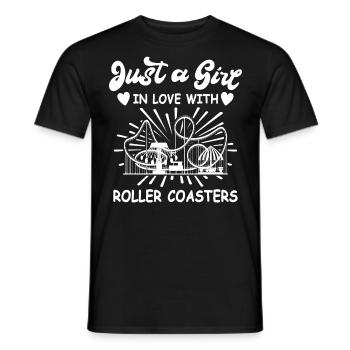 Roller coaster - Men's T-Shirt - black - Front - AI Model Male 178 light (178cm)