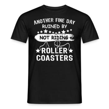 Roller coaster - Men's T-Shirt - black - Front - AI Model Male 178 light (178cm)