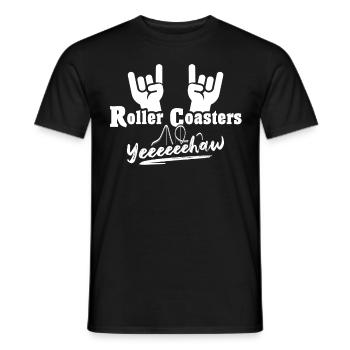 Roller coaster - Men's T-Shirt - black - Front - AI Model Male 178 light (178cm)