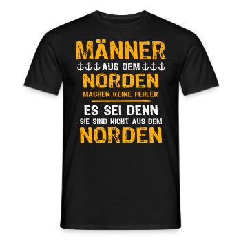 Norden Mann Nordener Männer - Männer T-Shirt - Schwarz - Vorne - AI Model Male 178 light (178cm)