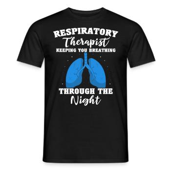 Respiratory Therapist Respiratory Therapy - Men's T-Shirt - black - Front - AI Model Male 178 light (178cm)