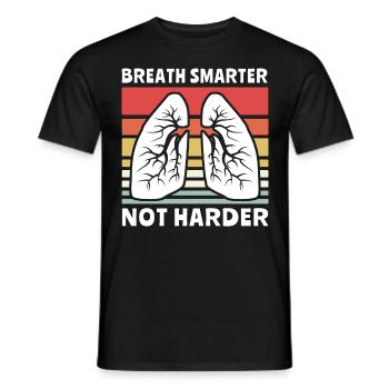 Atemtherapeut Lunge - Männer T-Shirt - Schwarz - Vorne - AI Model Male 178 light (178cm)