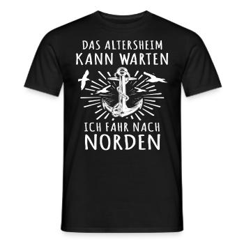 Norden Spruch - Männer T-Shirt - Schwarz - Vorne - AI Model Male 178 light (178cm)