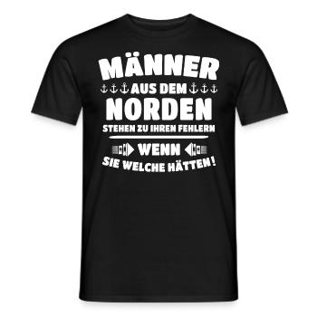 Norden Nordener - Männer T-Shirt - Schwarz - Vorne - AI Model Male 178 light (178cm)