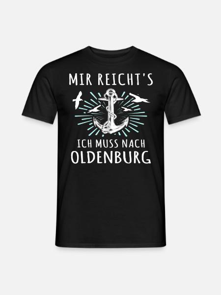 Oldenburg Sprüche - Männer T-Shirt - Schwarz