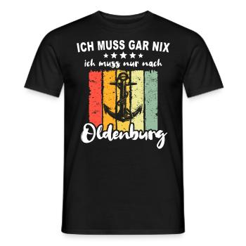 Oldenburg Sprüche Oldenburger - Männer T-Shirt - Schwarz - Vorne - AI Model Male 178 light (178cm)