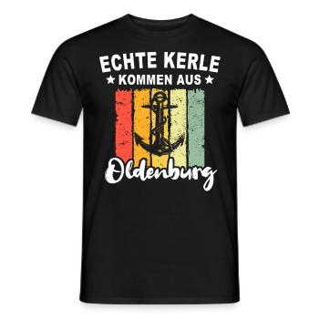 Oldenburg Sprüche Oldenburger - Männer T-Shirt - Schwarz - Vorne - AI Model Male 178 light (178cm)