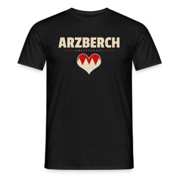 Arzberg Arzberch Dorf Stadt Fichtelgebirge - Männer T-Shirt - Schwarz - Vorne - AI Model Male 178 light (178cm)