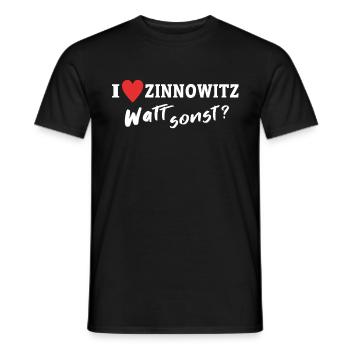 Ich Liebe Zinnowitz - Männer T-Shirt - Schwarz - Vorne - AI Model Male 178 light (178cm)